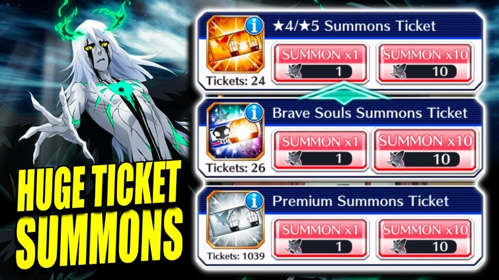 bleach brave souls upcoming summons